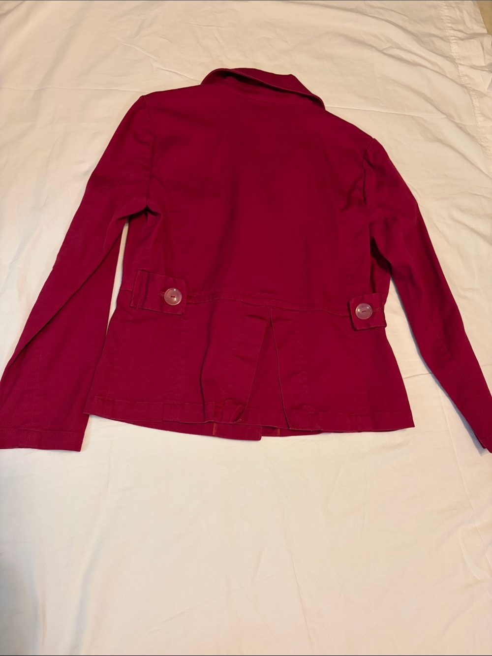 Christopher & Banks Women’s Raspberry Button-Front Jacket - Picture 3 of 4